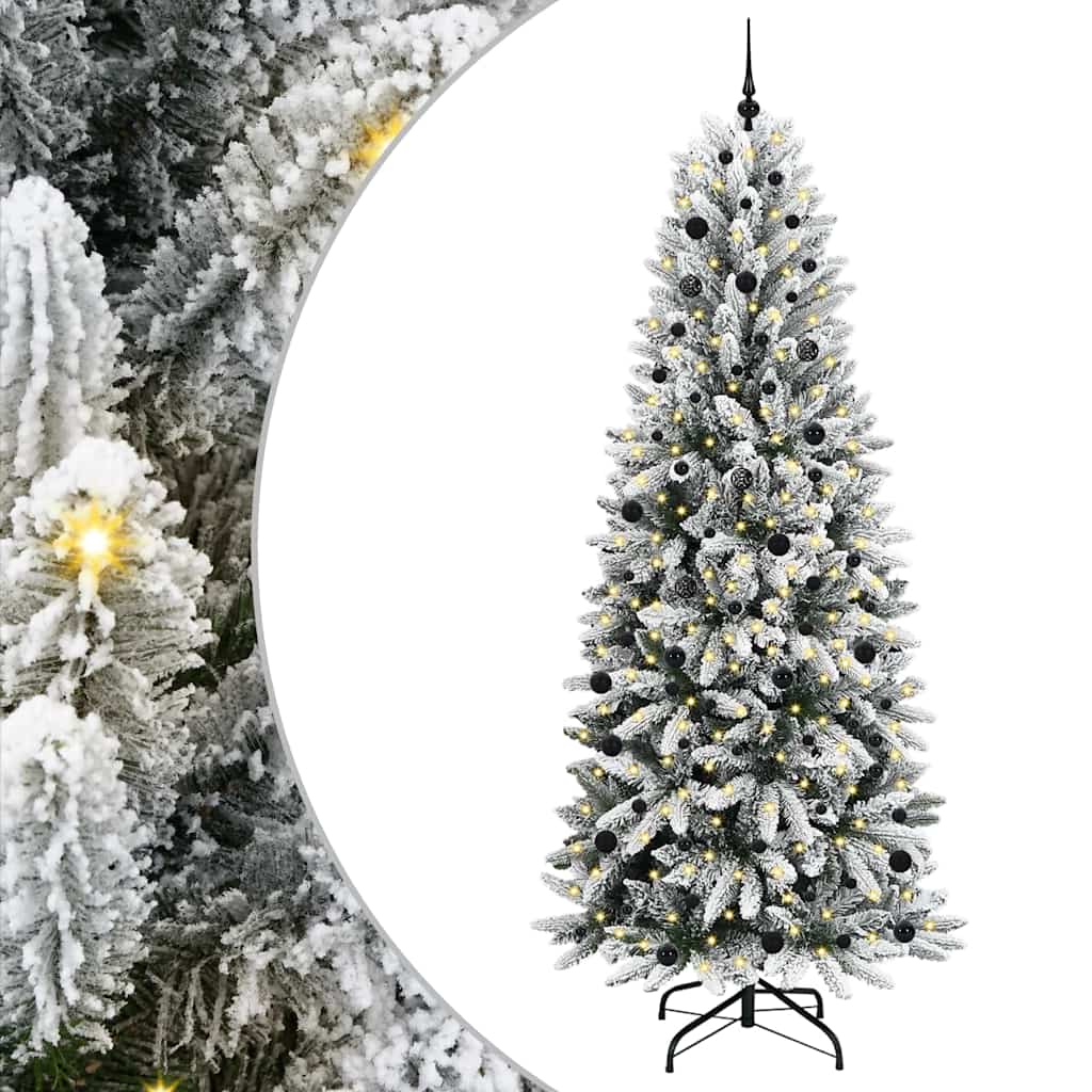 Umjetno božićno drvce Bijela 240 cm PVC, plastika, čelik i PE