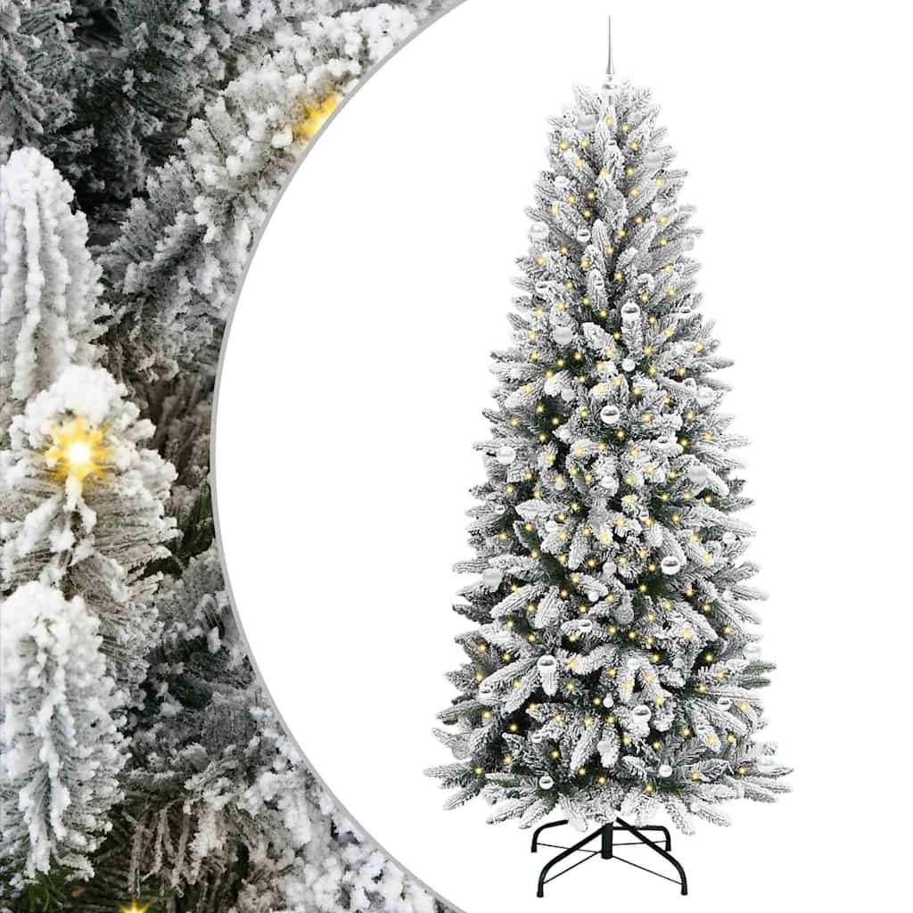 Umjetno božićno drvce Bijelo 240 cm PVC i Plastika i Čelik i PE