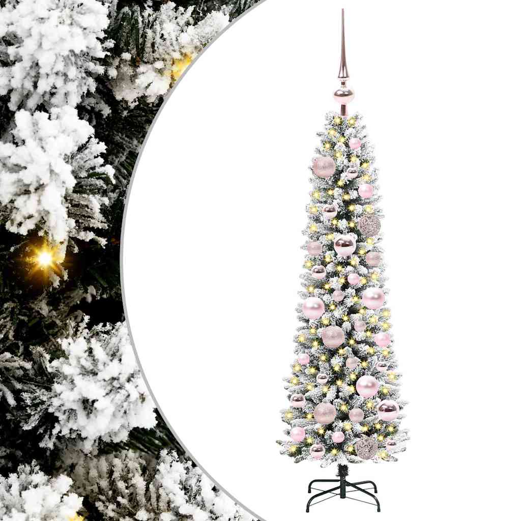 Umjetno božićno drvce Bijelo 120 cm PVC i Metal i Plastika