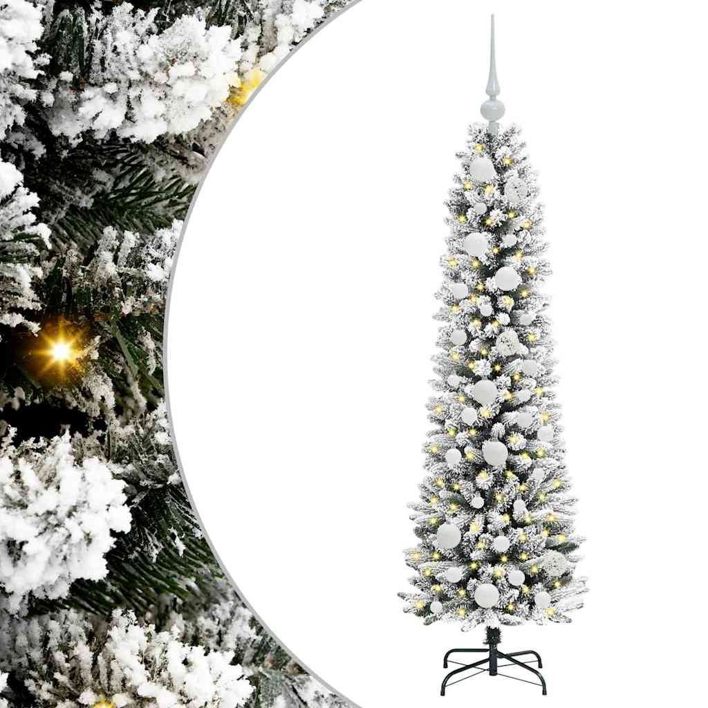 Umjetno božićno drvce Bijelo 120 cm PVC i Metal i Plastika