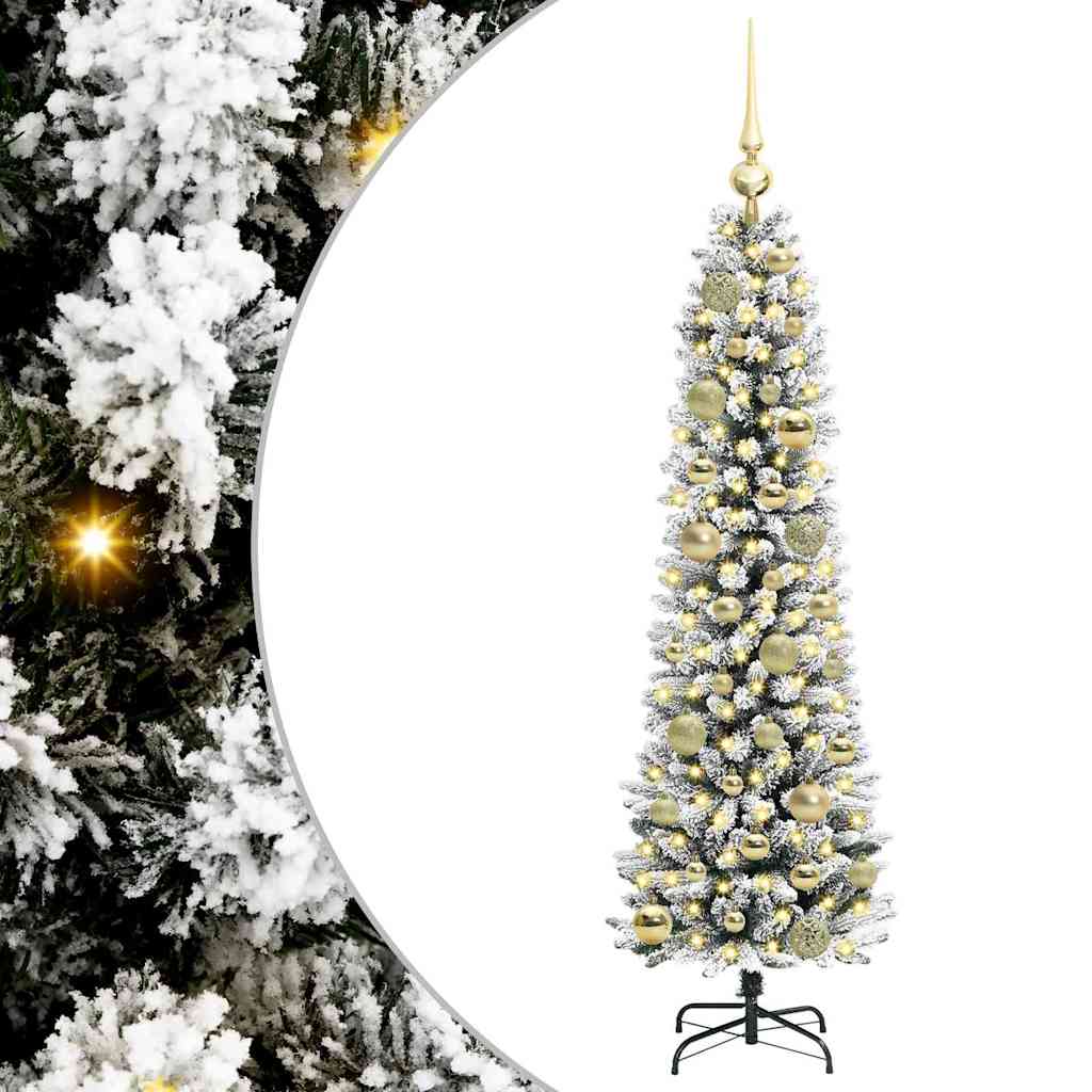 Umjetno božićno drvce Bijelo 120 cm PVC i Metal i Plastika