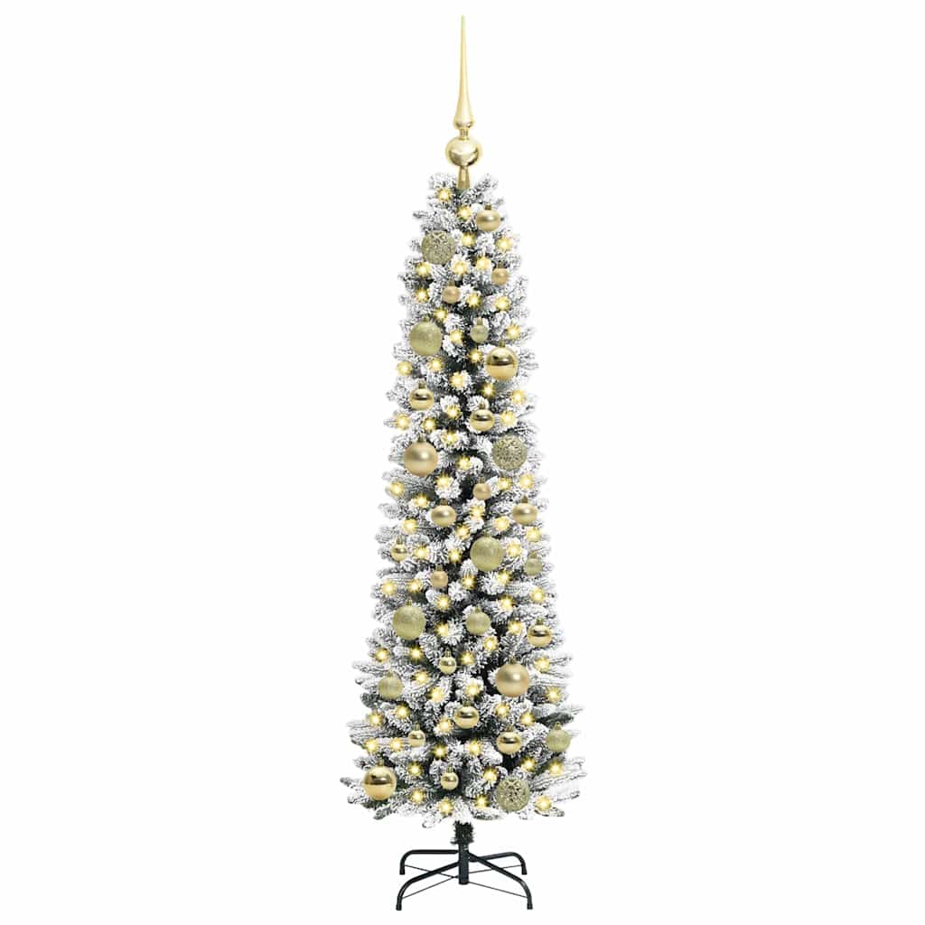 Umjetno božićno drvce Bijelo 120 cm PVC i Metal i Plastika