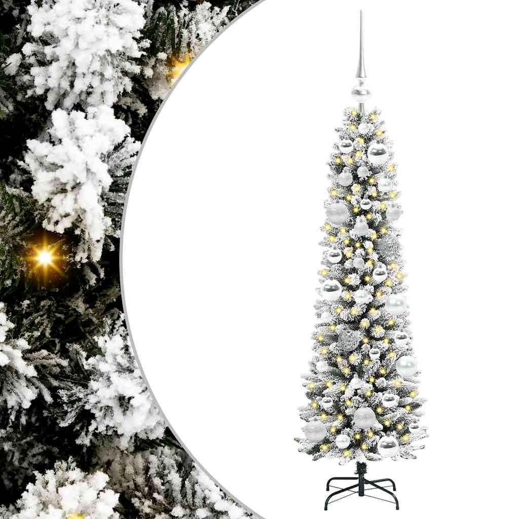 Umjetno božićno drvce Bijela 120 cm PVC i Metal i Plastika