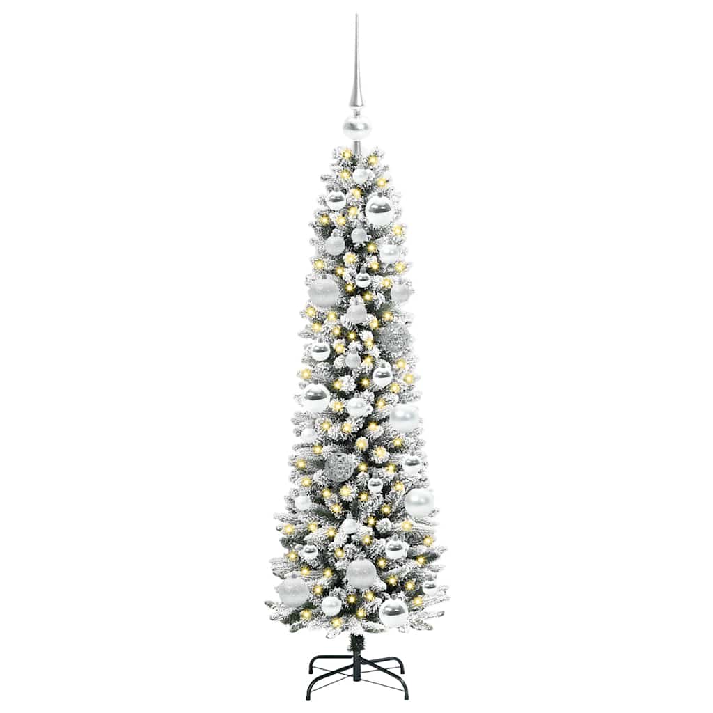 Umjetno božićno drvce Bijela 120 cm PVC i Metal i Plastika