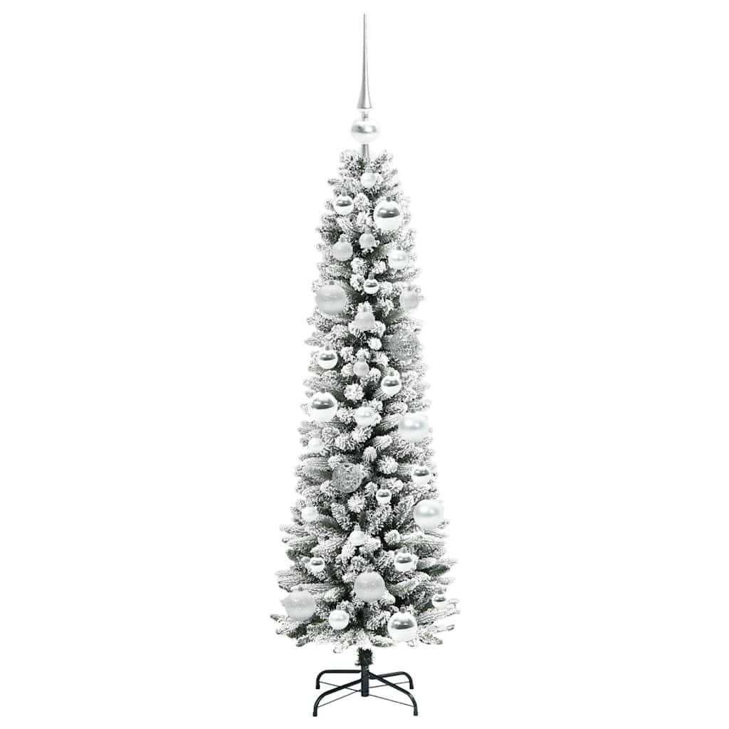 Umjetno božićno drvce Bijela 120 cm PVC i Metal i Plastika