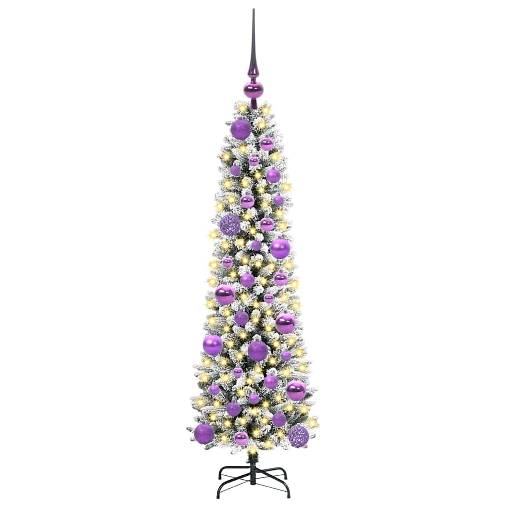 Umjetno božićno drvce Bijelo 120 cm PVC i Metal i Plastika