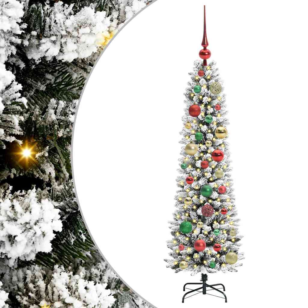 Umjetno božićno drvce Bijela 120 cm PVC i Metal i Plastika