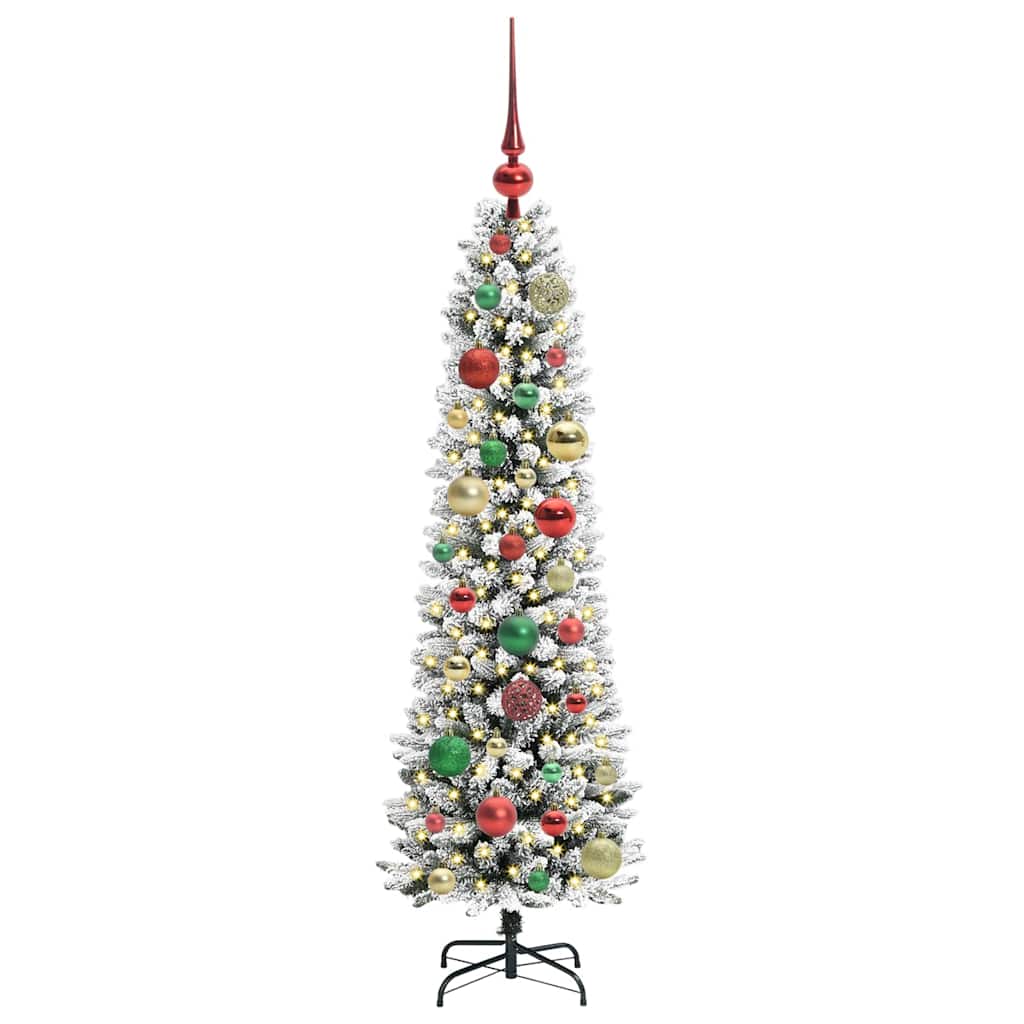 Umjetno božićno drvce Bijela 120 cm PVC i Metal i Plastika