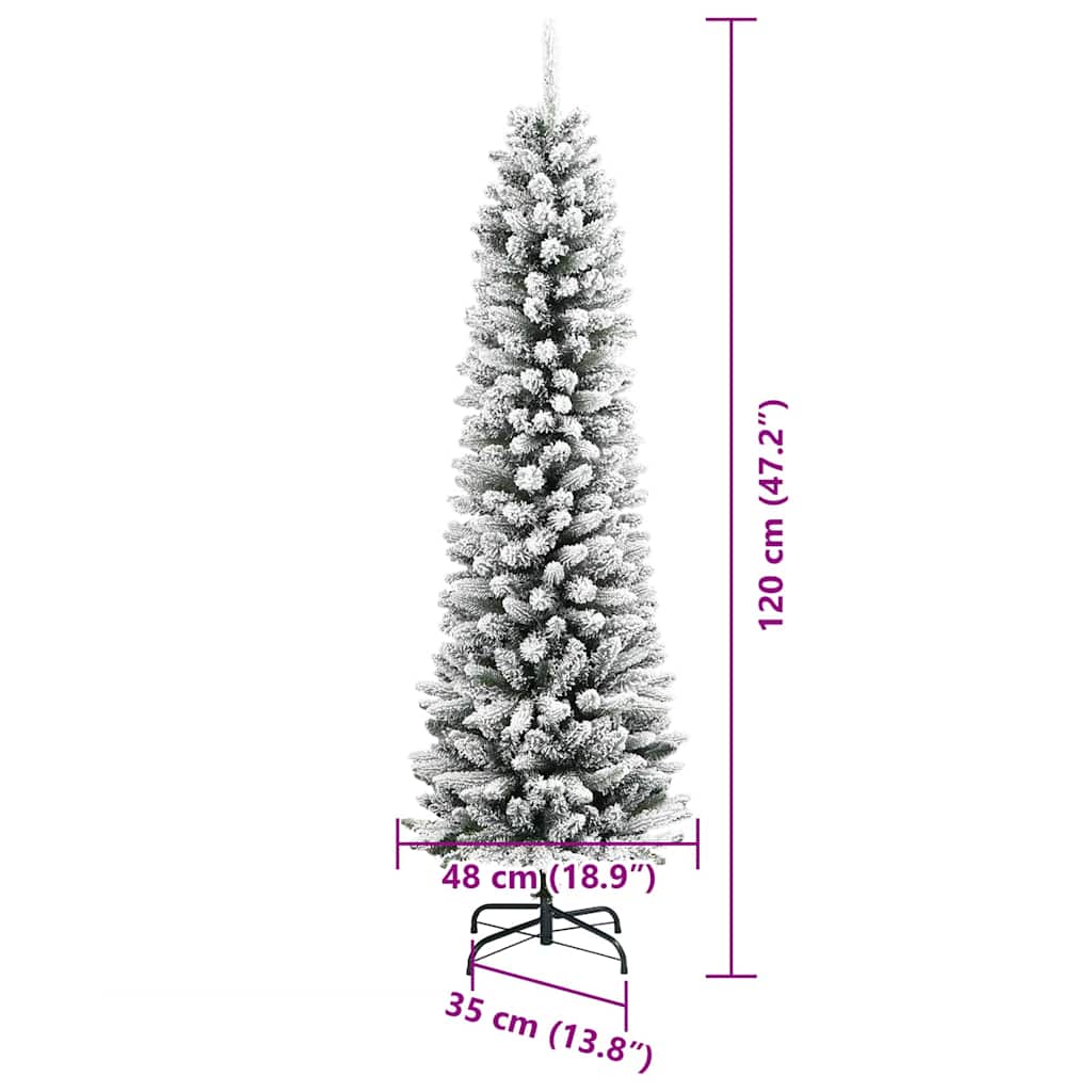 Umjetno božićno drvce Bijela 120 cm PVC i Metal i Plastika