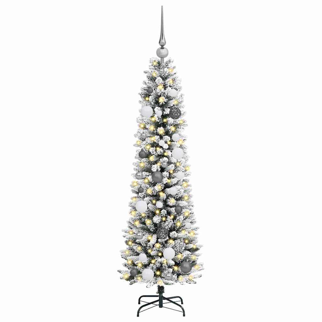 Umjetno božićno drvce Bijelo 150 cm PVC i Metal i Plastika