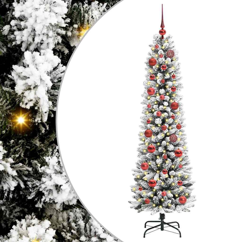 Umjetno božićno drvce Bijelo 150 cm PVC i Metal i Plastika