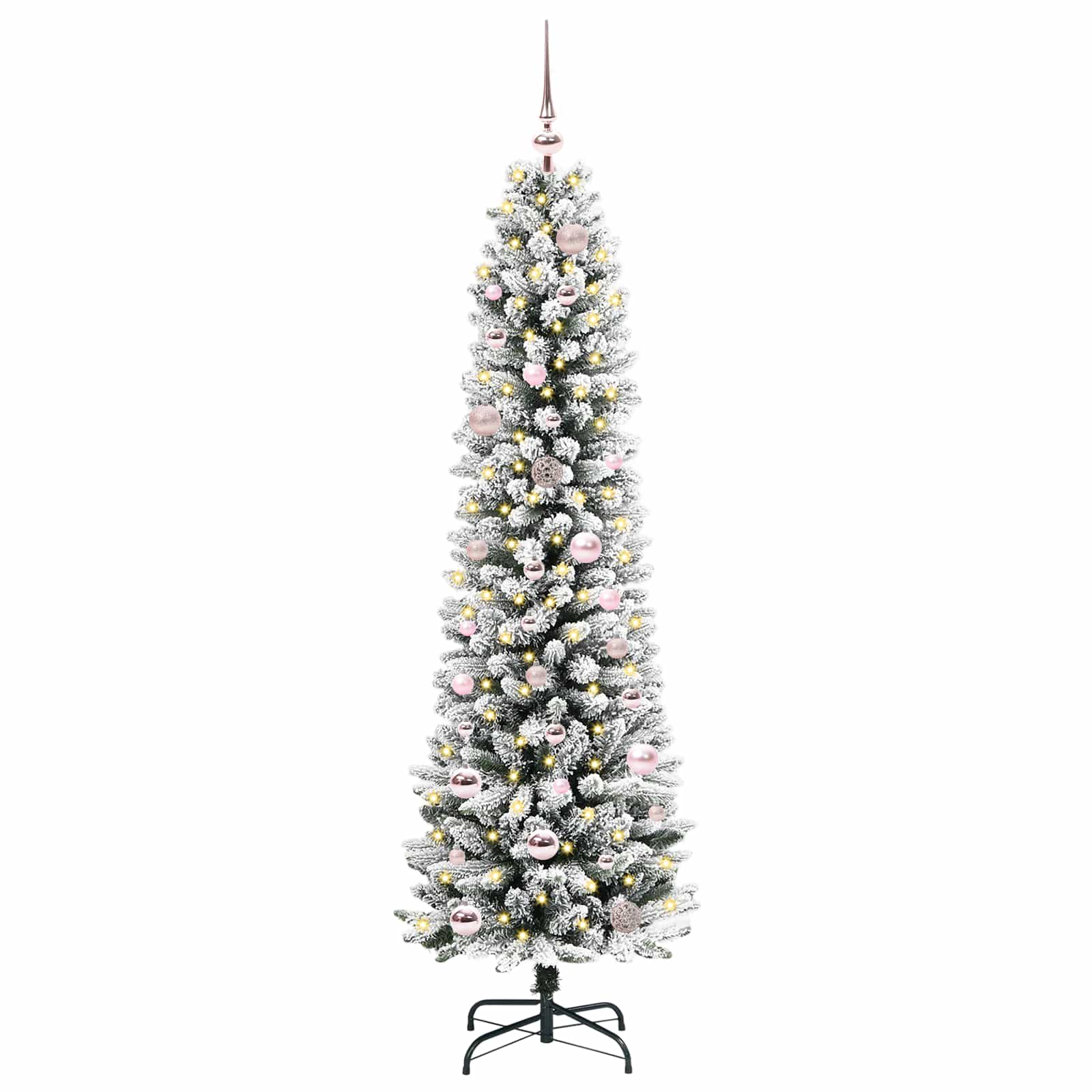 Umjetno božićno drvce Bijelo 150 cm PVC i Metal i Plastika