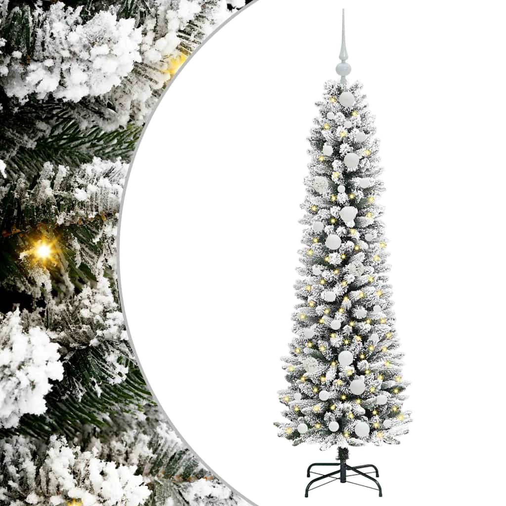 Umjetno božićno drvce Bijelo 150 cm PVC i Metal i Plastika
