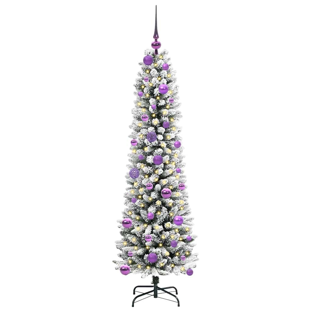 Umjetno božićno drvce Bijelo 150 cm PVC i Metal i Plastika