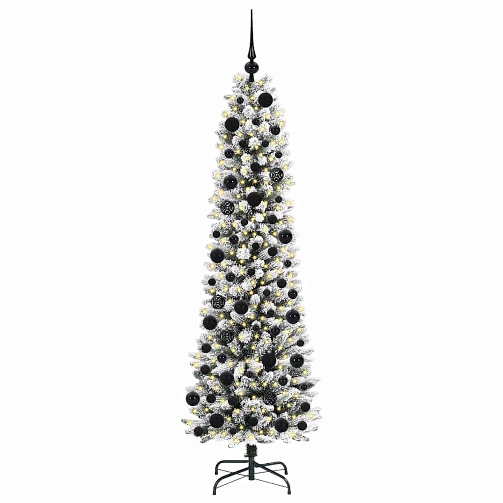 Umjetno božićno drvce Bijela 180 cm PVC i Metal i Plastika