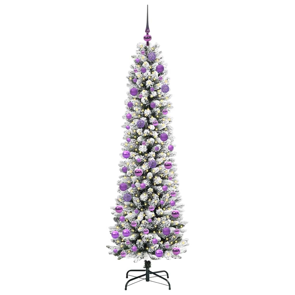 Umjetno božićno drvce Bijelo 180 cm PVC i Metal i Plastika