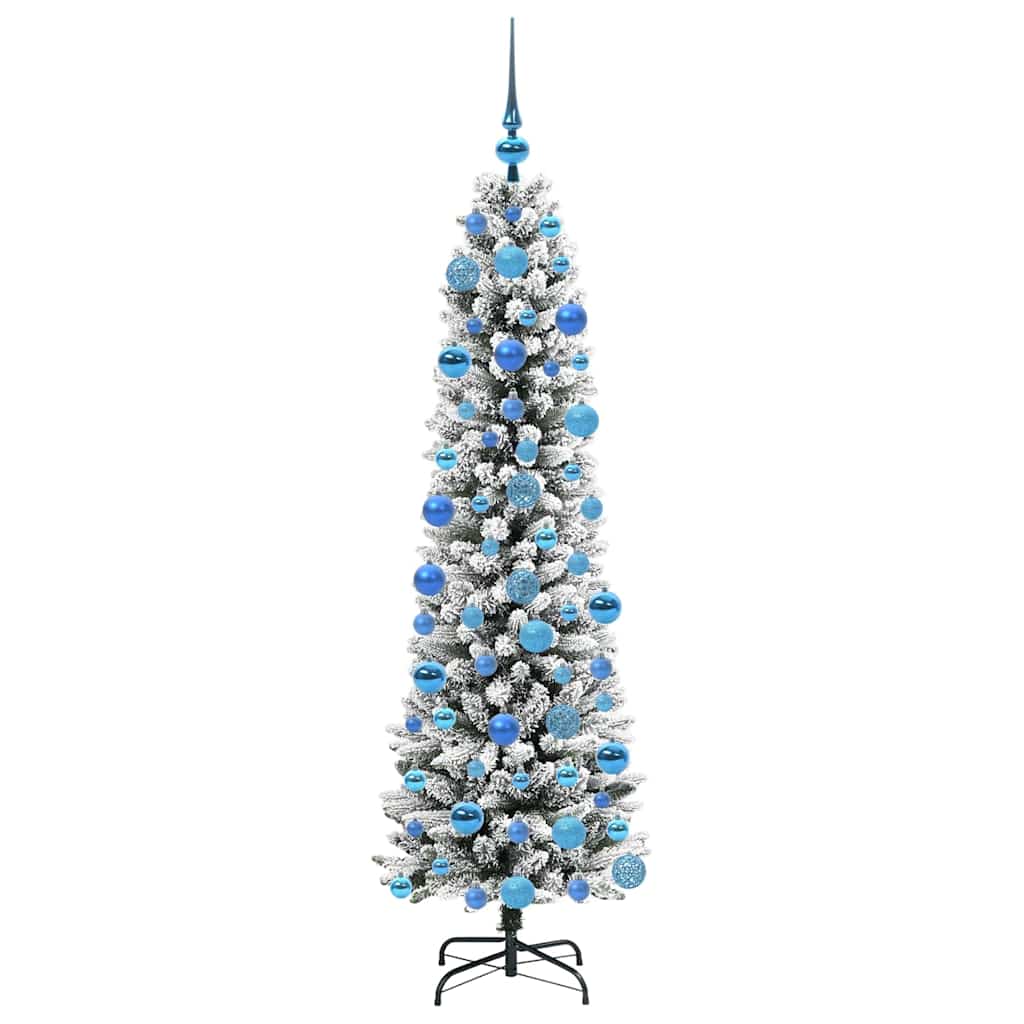 Umjetno božićno drvce Bijelo 180 cm PVC i Metal i Plastika