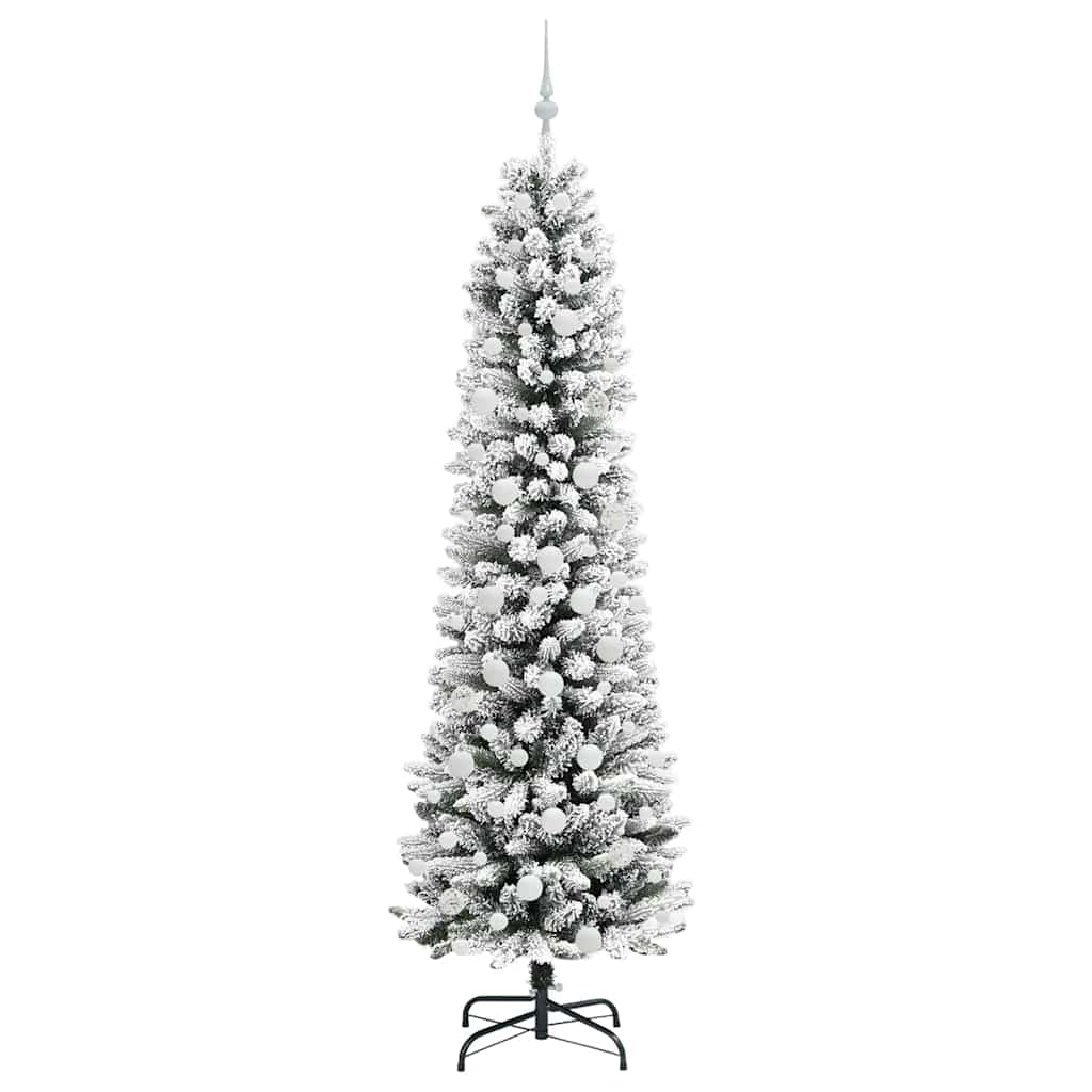 Umjetno božićno drvce Bijelo 210 cm PVC i Metal i Plastika