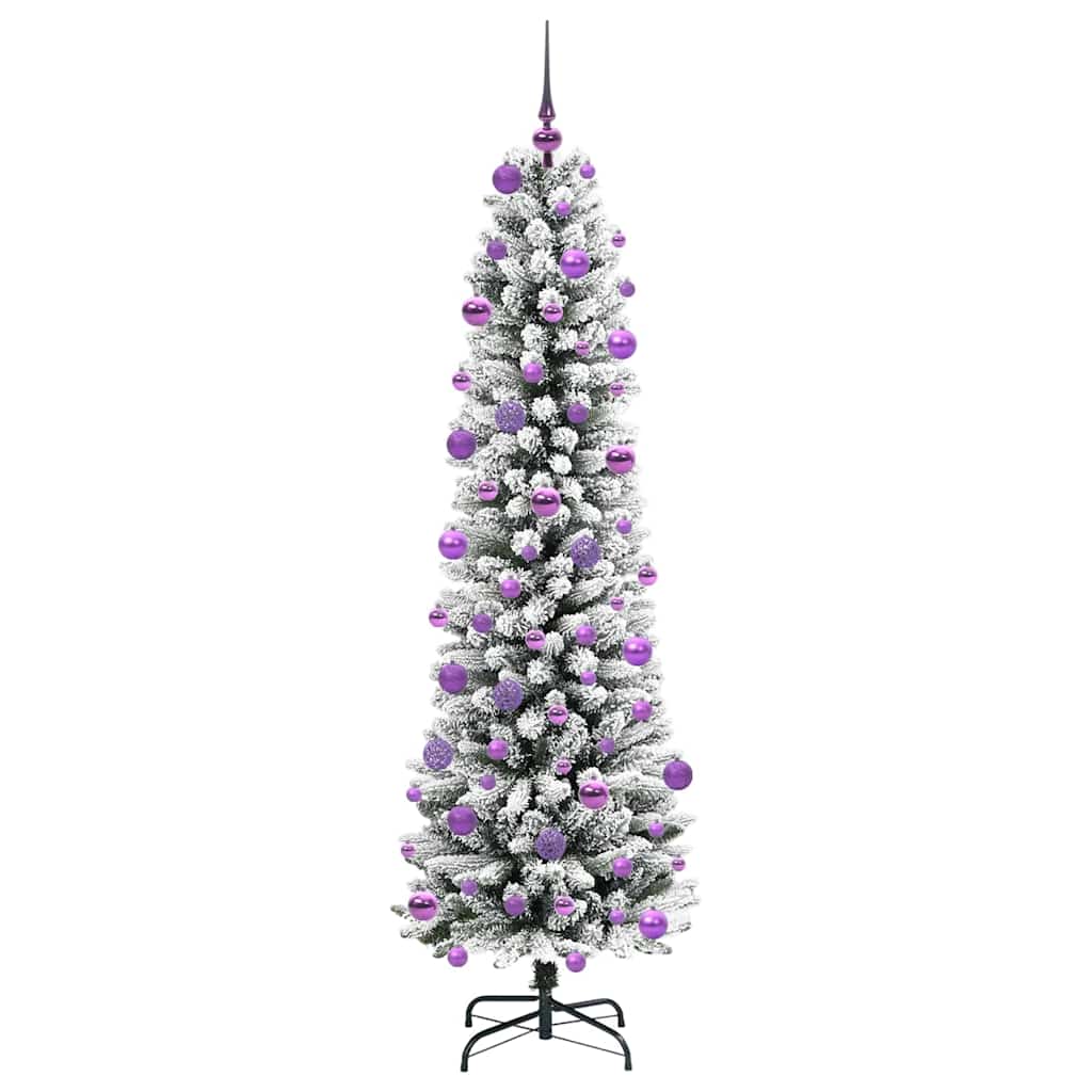 Umjetno božićno drvce Bijelo 210 cm PVC i Metal i Plastika