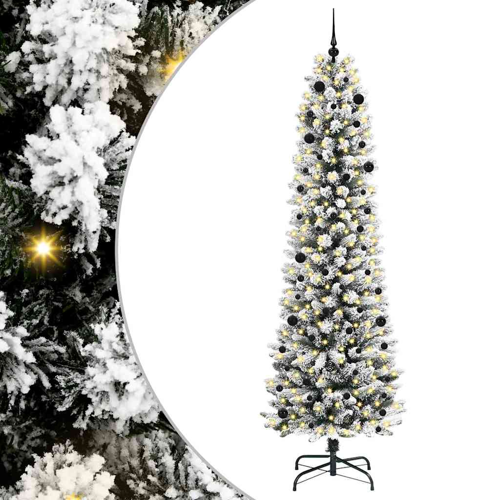 Umjetno božićno drvce Bijela 240 cm PVC i Metal i Plastika