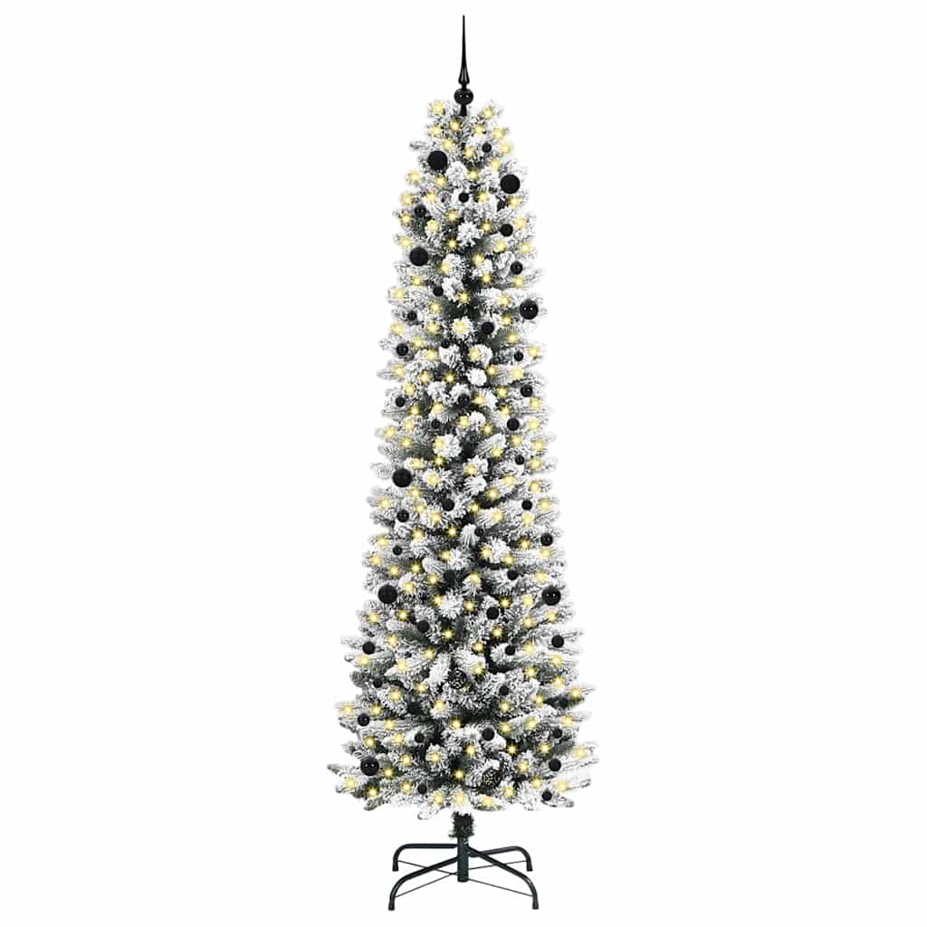 Umjetno božićno drvce Bijela 240 cm PVC i Metal i Plastika