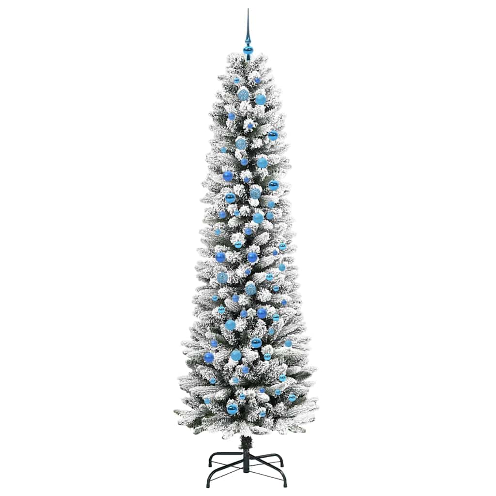 Umjetno božićno drvce Bijelo 240 cm PVC i Metal i Plastika