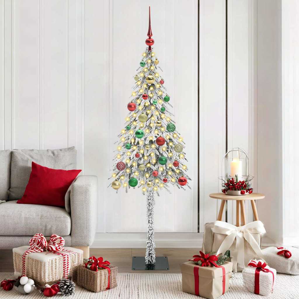 Božićno drvce s 150 LED svjetlima Bijelo 150 cm PE i čelik