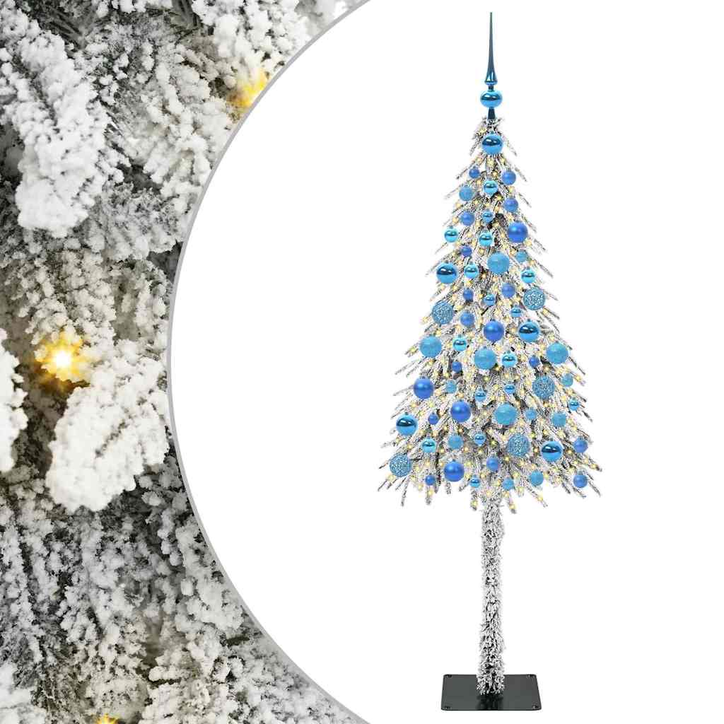 Božićno drvce s 300 LED svjetlima Bijelo 180 cm PE i čelik