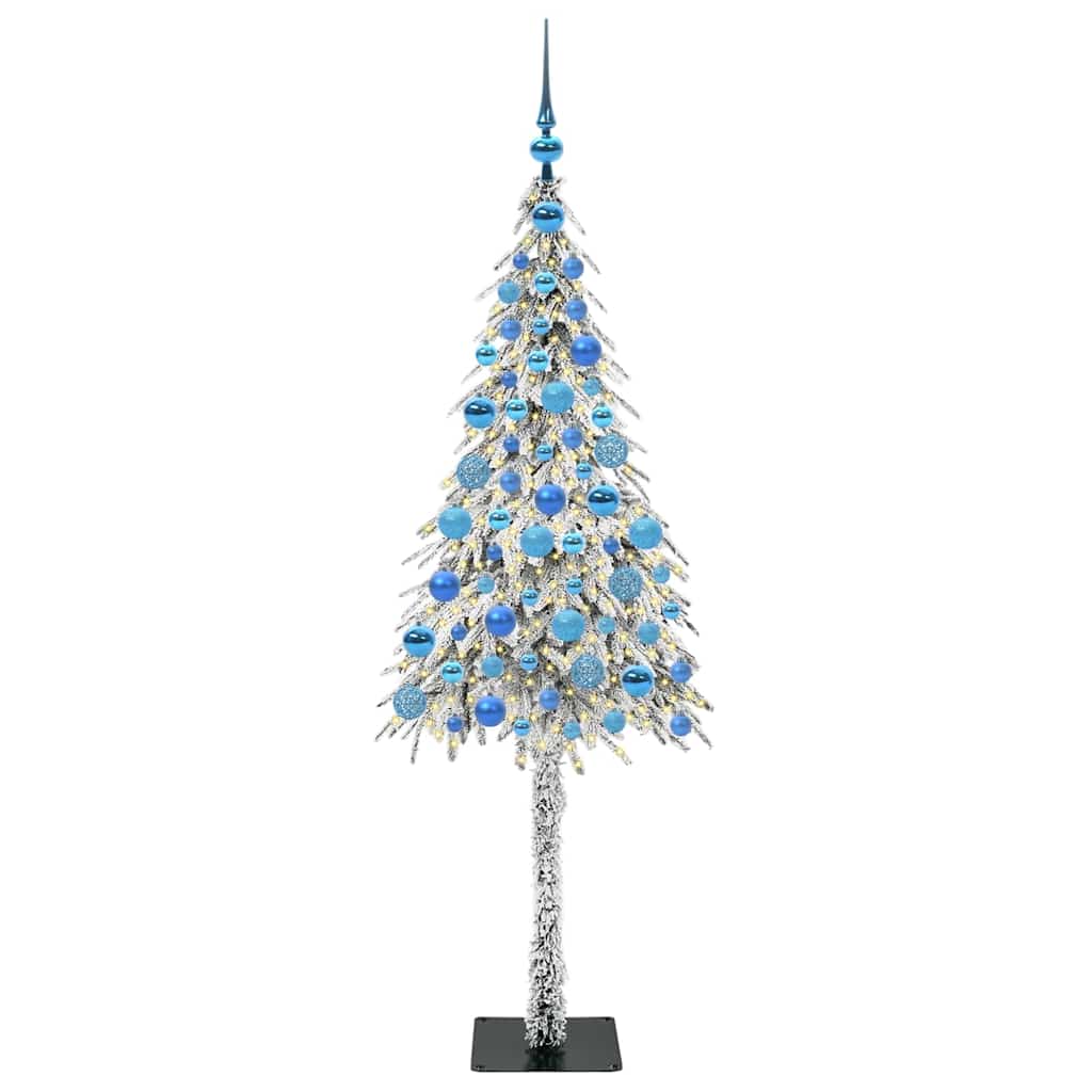 Božićno drvce s 300 LED svjetlima Bijelo 180 cm PE i čelik