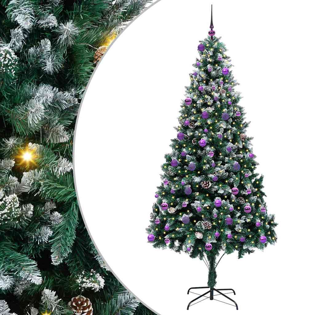 Umjetno božićno drvce Zelena 240 cm PVC i Čelik i Plastika