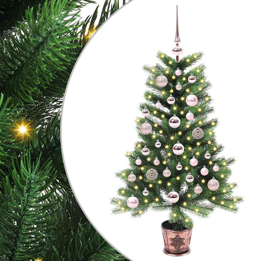 Božićno drvce s 150 LED svjetlima s stalakom Zelena 90 cm PE