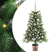 Božićno drvce s 150 LED svjetlima s stalakom Zelena 90 cm PE