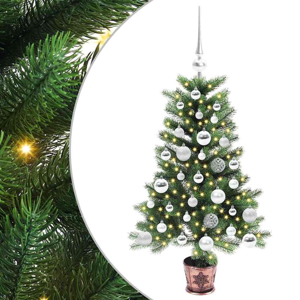 Božićno drvce s 150 LED svjetlima s stalakom Zelena 90 cm PE