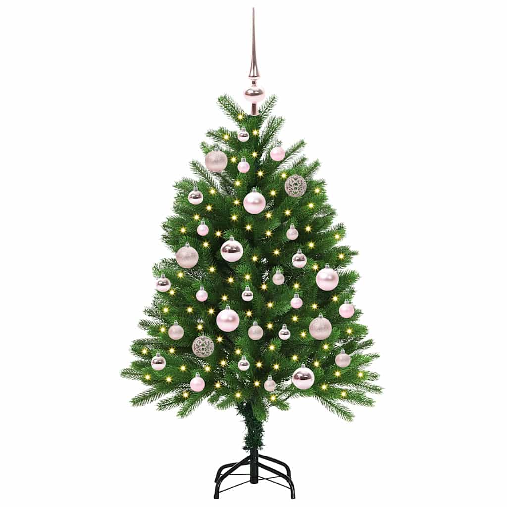 Božićno drvce s 150 LED svjetlima s stalakom Zelena 120 cm PE