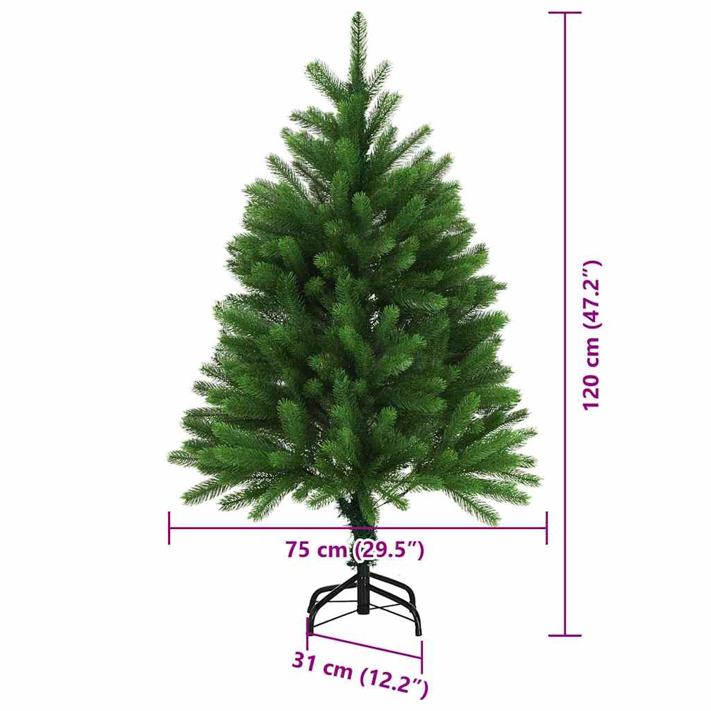 Božićno drvce s 150 LED svjetlima s stalakom Zelena 120 cm PE