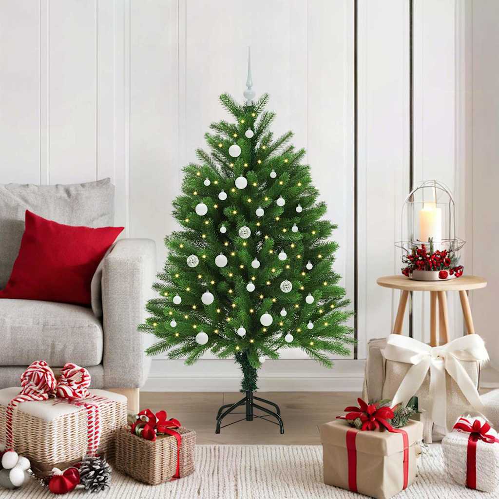 Božićno drvce s 150 LED svjetlima s stalakom Zelena 120 cm PE