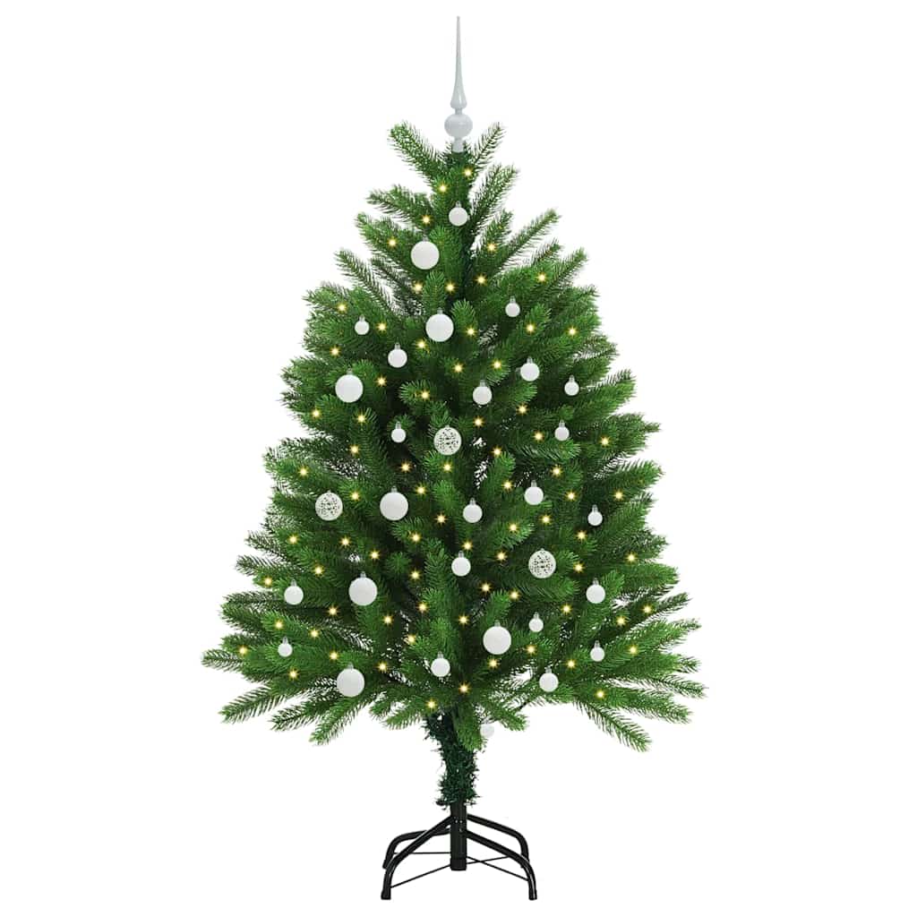 Božićno drvce s 150 LED svjetlima s stalakom Zelena 120 cm PE
