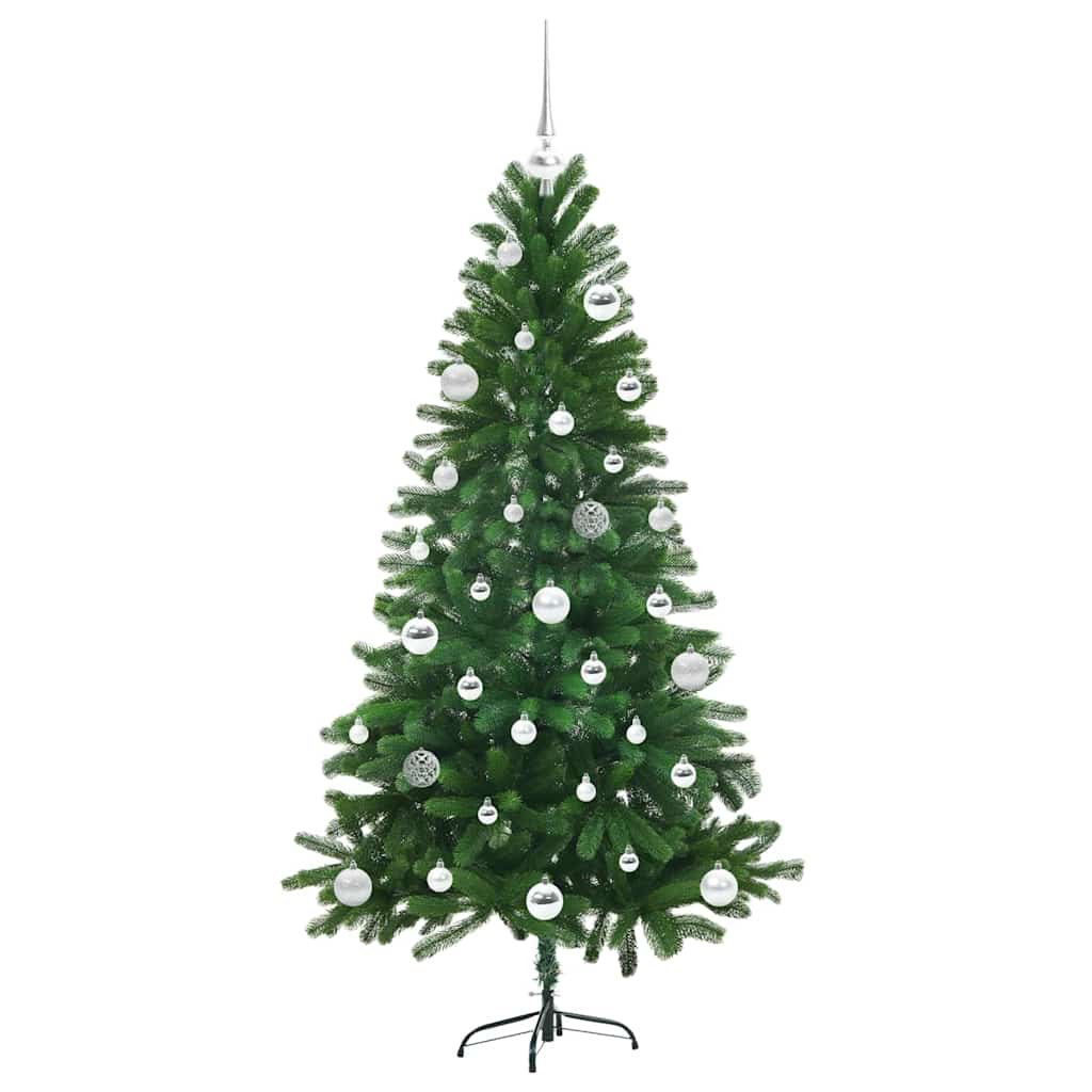 Božićno drvce s 150 LED svjetlima s stalakom Zelena 150 cm PE