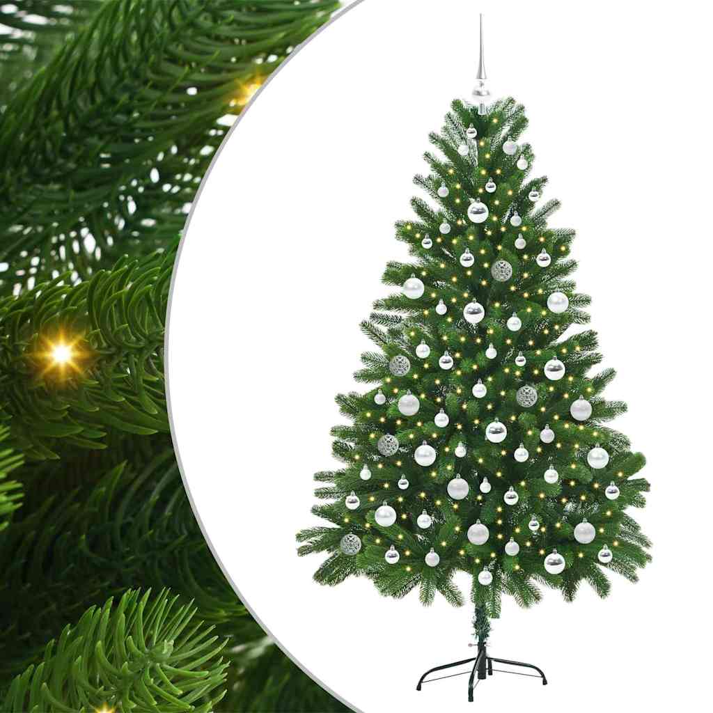 Božićno drvce s 300 LED svjetlima s stalakom Zelena 180 cm PE