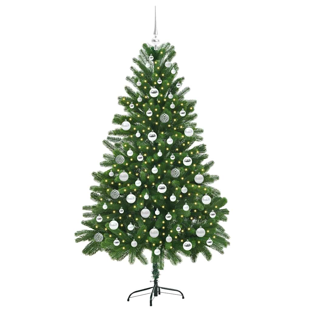 Božićno drvce s 300 LED svjetlima s stalakom Zelena 180 cm PE
