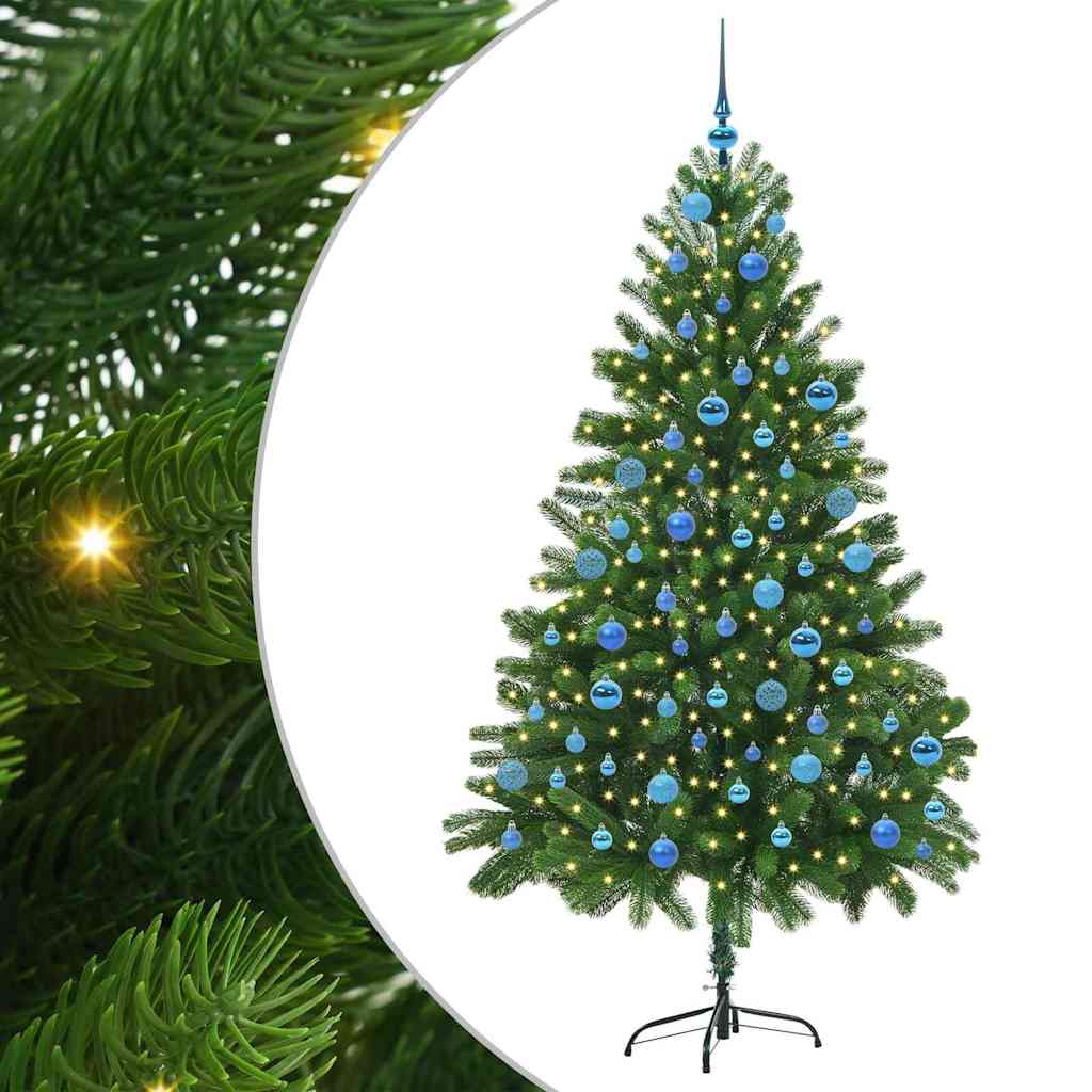 Božićno drvce s 300 LED svjetlima s stalakom Zelena 180 cm PE