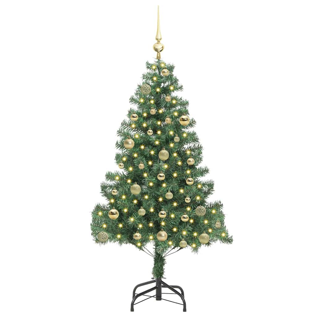Božićno drvce s 150 LED svjetlima s stalakom Zelena 150 cm PVC
