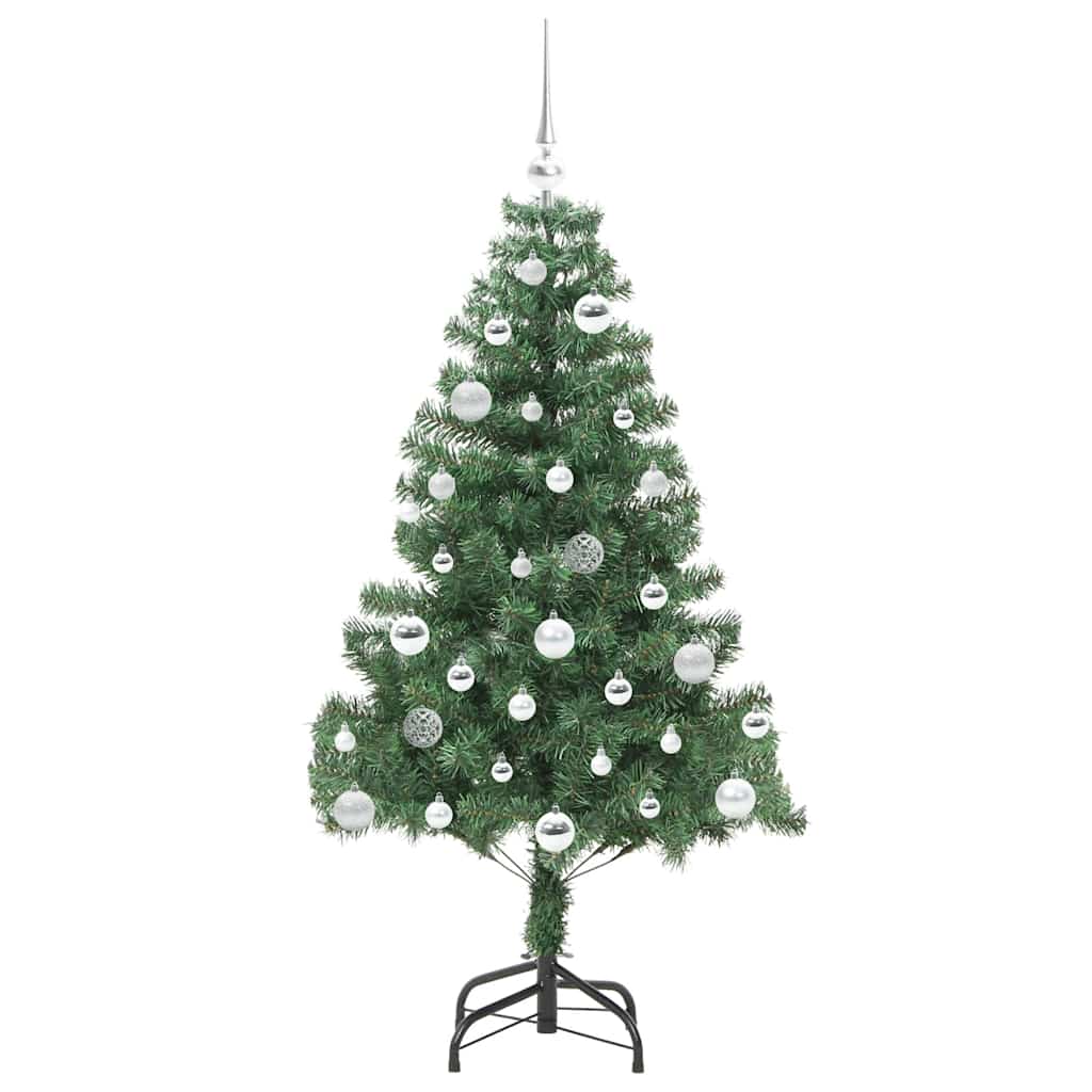 Božićno drvce s 150 LED svjetlima s stalakom Zelena 150 cm PVC
