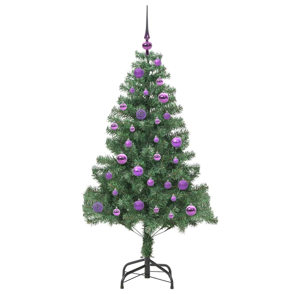 Božićno drvce s 150 LED svjetlima s stalakom Zelena 150 cm PVC