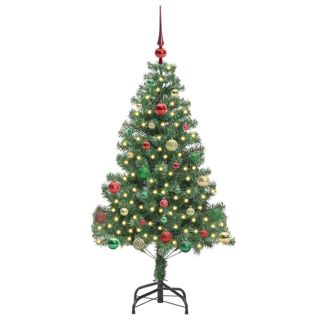 Božićno drvce s 150 LED svjetlima s stalakom Zelena 150 cm PVC