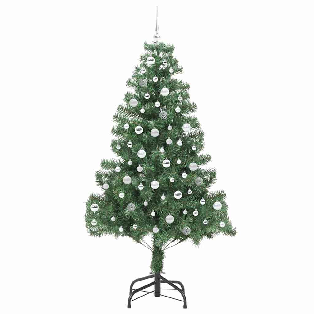 Božićno drvce s 300 LED svjetlima s stalakom Zelena 210 cm PVC