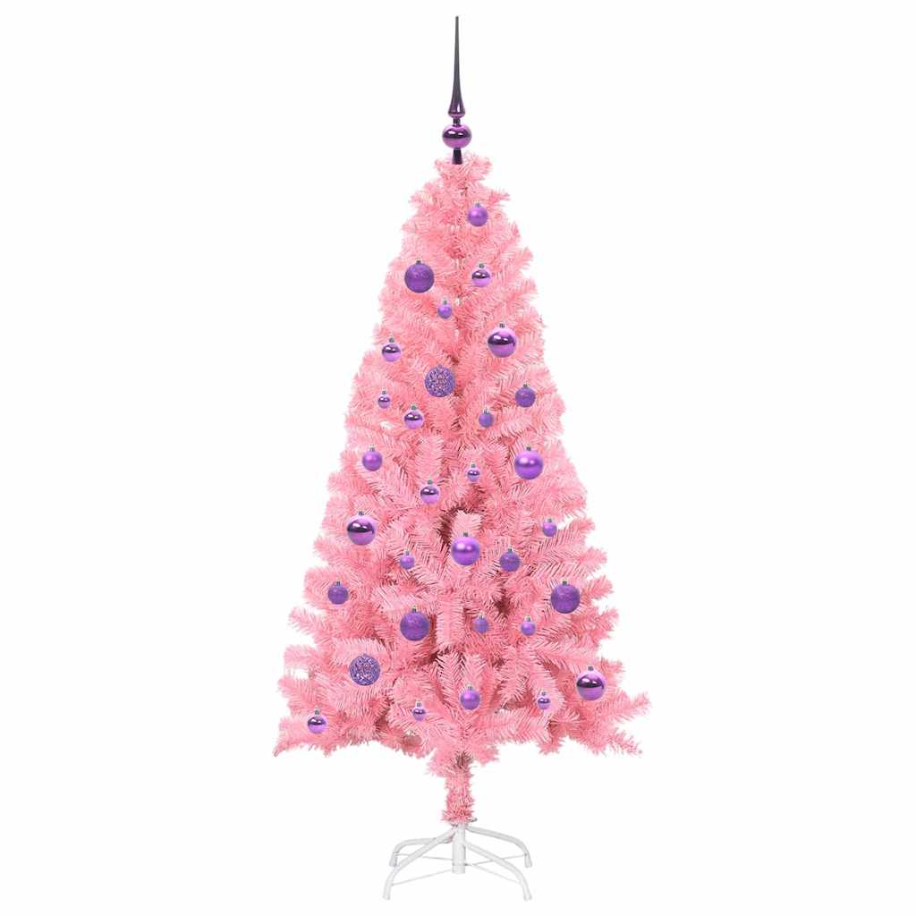 Božićno drvce s 150 LED svjetlima Ružičasta 150 cm PVC