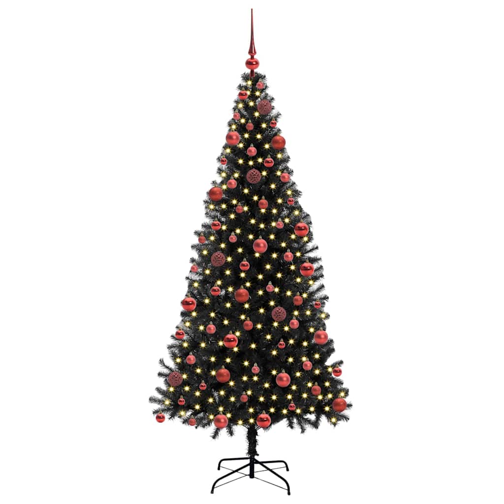 Božićno drvce Crna 180 cm PVC