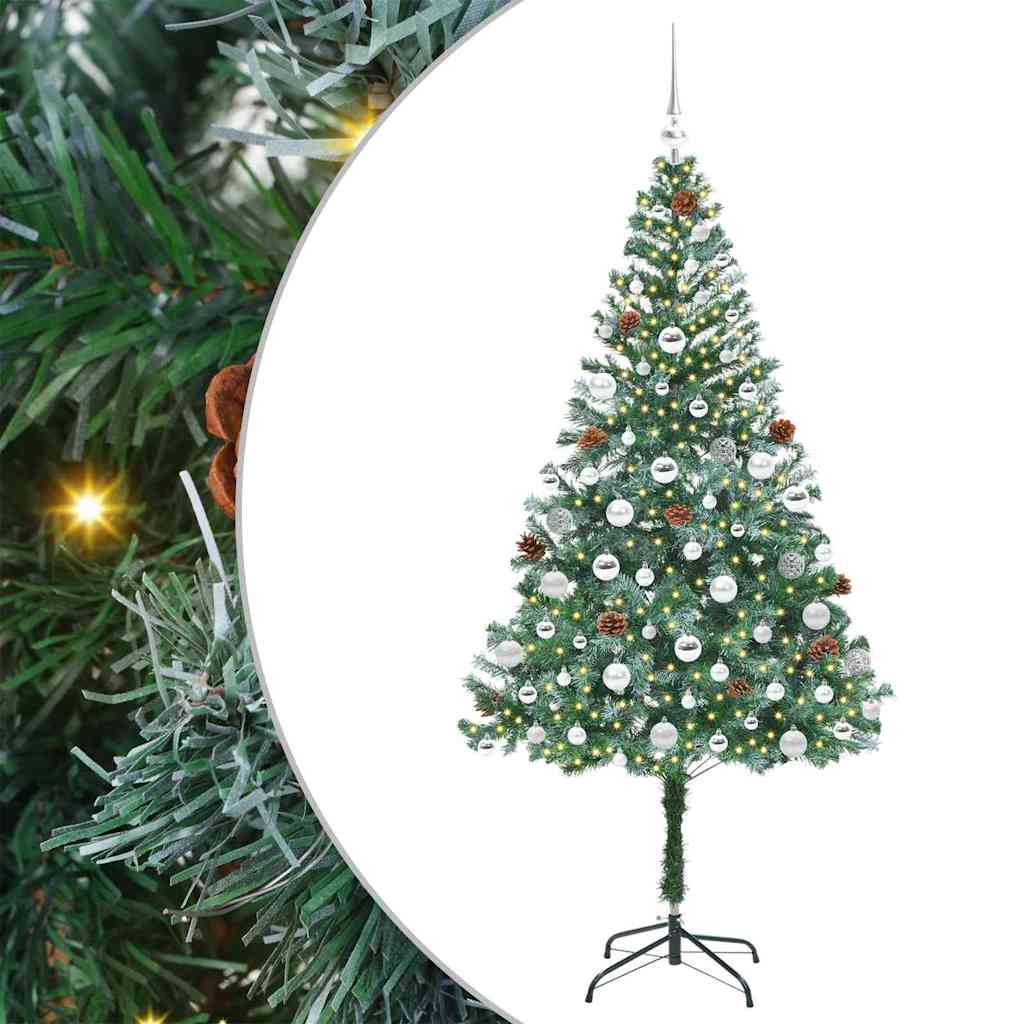 Umjetno božićno drvce s stalakom Zelena 180 cm PVC i čelik