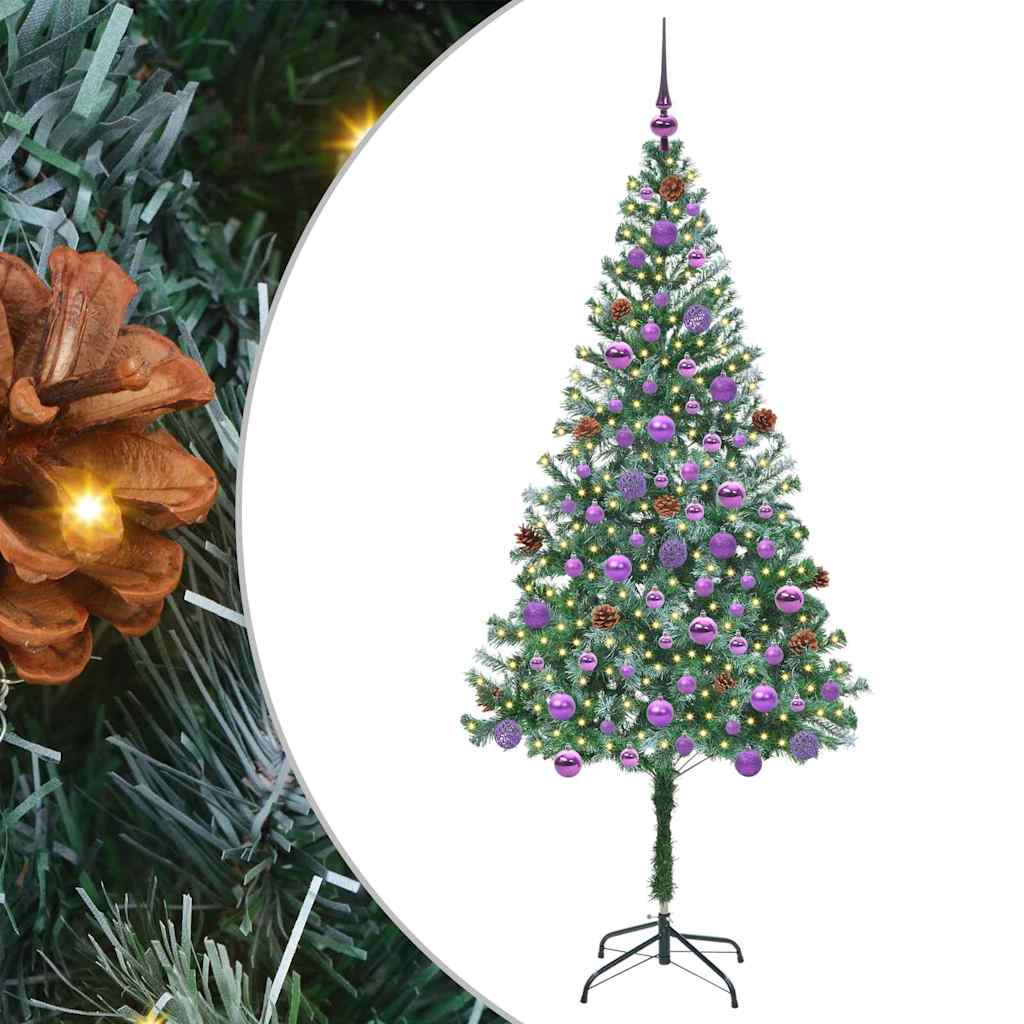 Umjetno božićno drvce s stalakom Zelena 180 cm PVC i čelik